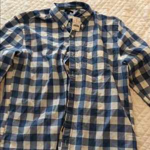 J.crew blue casual button down